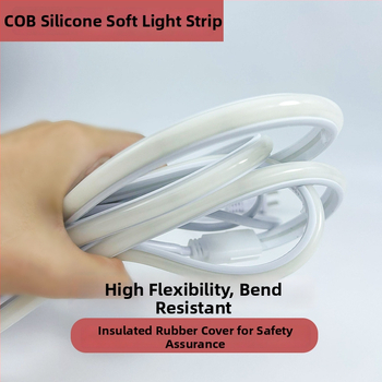 LED pás COB 220V, flexibilný, samolepiaci, vonkajšie vodotesné osvetlenie