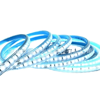 Ταινία LED 220V υψηλής τάσης, κοπτόμενη στα 10 cm, καμπυλωτό σχέδιο, 100 LED (2835), υψηλός φωτισμός διαφήμισης