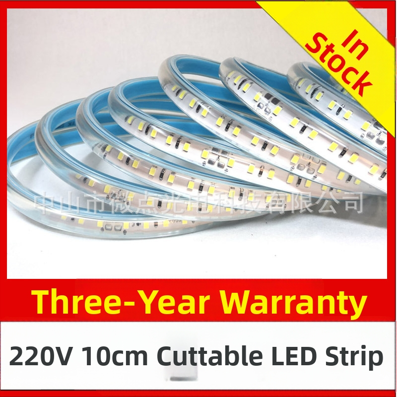 LED pás 220V, vysoké napätie, možné narezať na 10 cm, oblúkový tvar, 100 LED (2835), vysoká jas pre reklamu