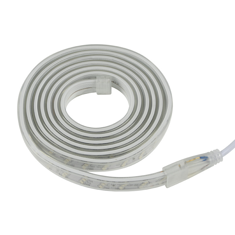 Εξωτερική LED λωρίδα φωτισμού 220V, αδιάβροχη, τρεις σειρές 2835 LED, υψηλή φωτεινότητα, 12W, 180 LED, δέσμη 180°
