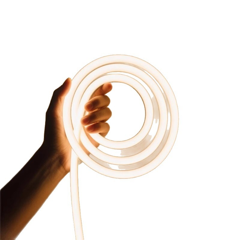 Κυκλική LED λωρίδα νέον, 360°, εξωτερική αδιάβροχη σιλικόνη, εύκαμπτη, 220V, υψηλή φωτεινότητα