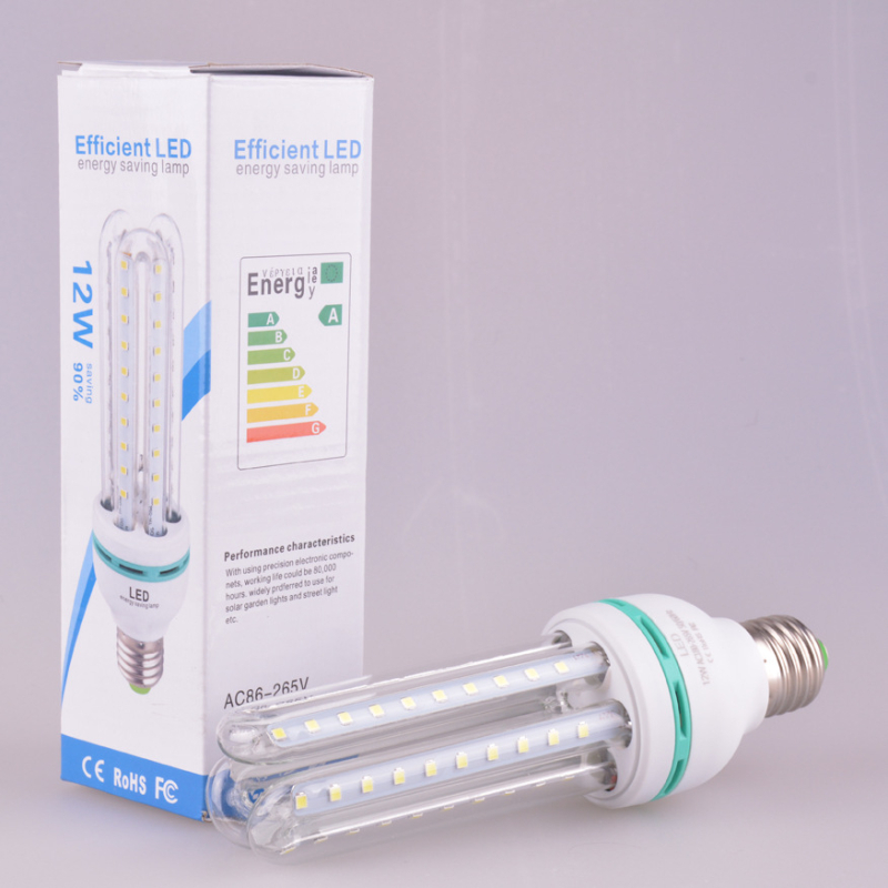 LED izzó E27-es csavaros aljzattal, Meleg fehér, 2835 chip, Energiatakarékos, Magas fényerő