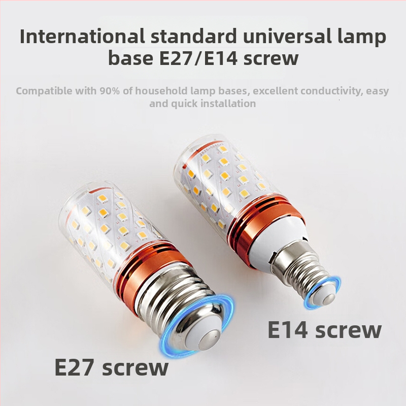 LED kukuričná lampa, E14 základňa, tri farby teploty (3000–6000K), 90 lm, hliník, IP68, zavesené svetlo