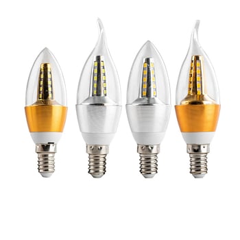 LED λαμπτήρας κεριού με βάσεις E12/E14/E27, εξοικονόμηση ενέργειας, 110–220V, 180° δέσμη, αλουμινίνου σώματος, 8000 lm
