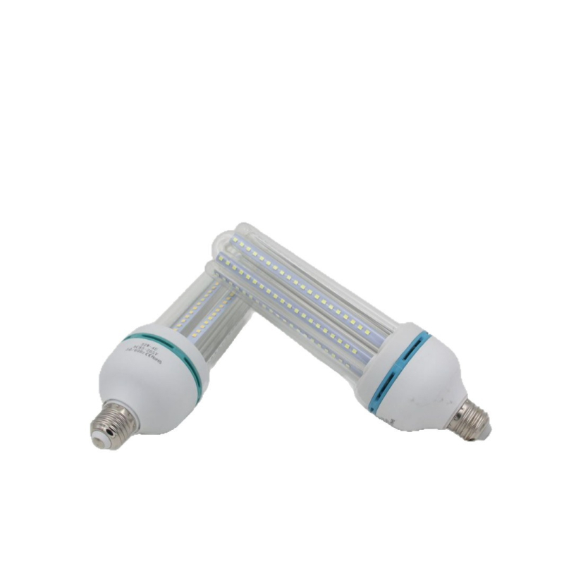 LED energiahatékony kukoricaizzó, E27 csavaros talp, 3U típusú lámpa, melegfehér