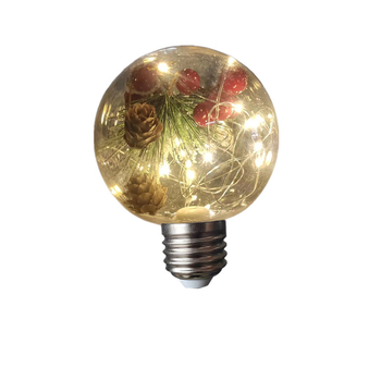 LEDG95 Πολύχρωμες LED λάμπες με χαλκό σύρμα και PC κάλυμμα για χριστουγεννιάτικο δέντρο