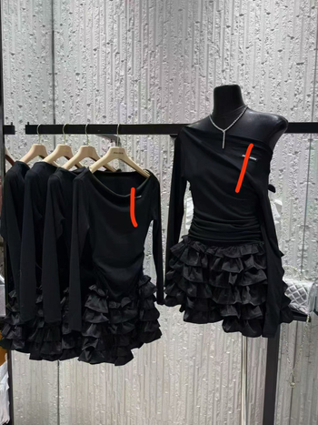 Φόρεμα Miu-Style γαλλικού στυλ με ανοιχτούς ώμους και βολάν, εφαρμοστό και κοντό για γυναίκες