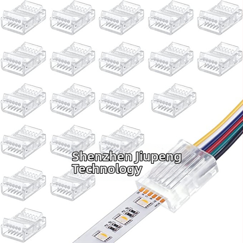 RGBCCT RGBWW LED pás bezspájkovým konektorom, 6P, 12 mm, rýchle pripojenie