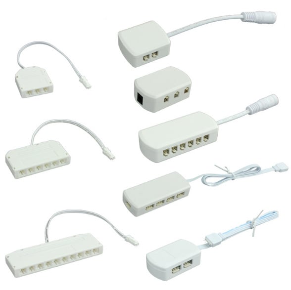 DuPont 2510 RGB LED διακλαδωτή κουτί για LED λωρίδες, συνδετήρας φωτισμού ντουλάπες