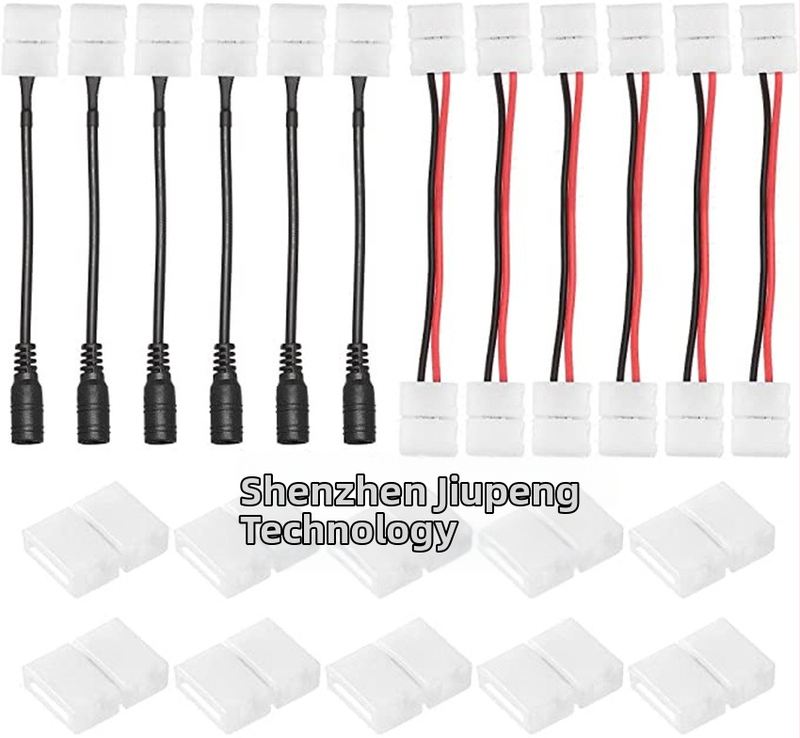 5050 2-pólový 10 mm jednofarebný LED pás s bezspájkovým konektorom – sada rýchlych konektorov