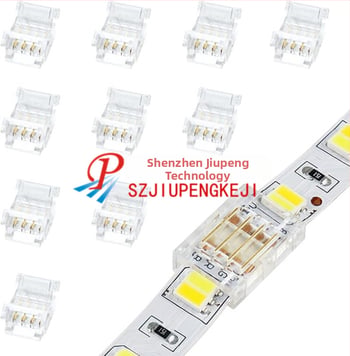 LED RGB pásik, 4-pin bez spájkovacieho konektora, 10 mm, 5050, viacfarebné rýchle pripojenie