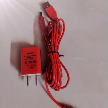 USB nabíjací kábel pre stolnú lampu, 2-jadrový meď, dvojitý koniec USB konektora