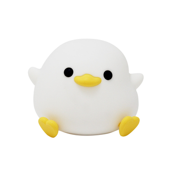 Νυχτερινό φως Doudou Duck για παιδιά, επαναφορτιζόμενο σιλικόνο φωτιστικό αφής, ατμοσφαιρικός φωτισμός κομοδίνου