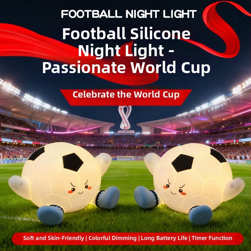 Stolná lampa vo forme futbalovej lopty, nočná lampička, dotyková lampička, dobijateľná - ideálny darček pre chlapcov na narodeniny