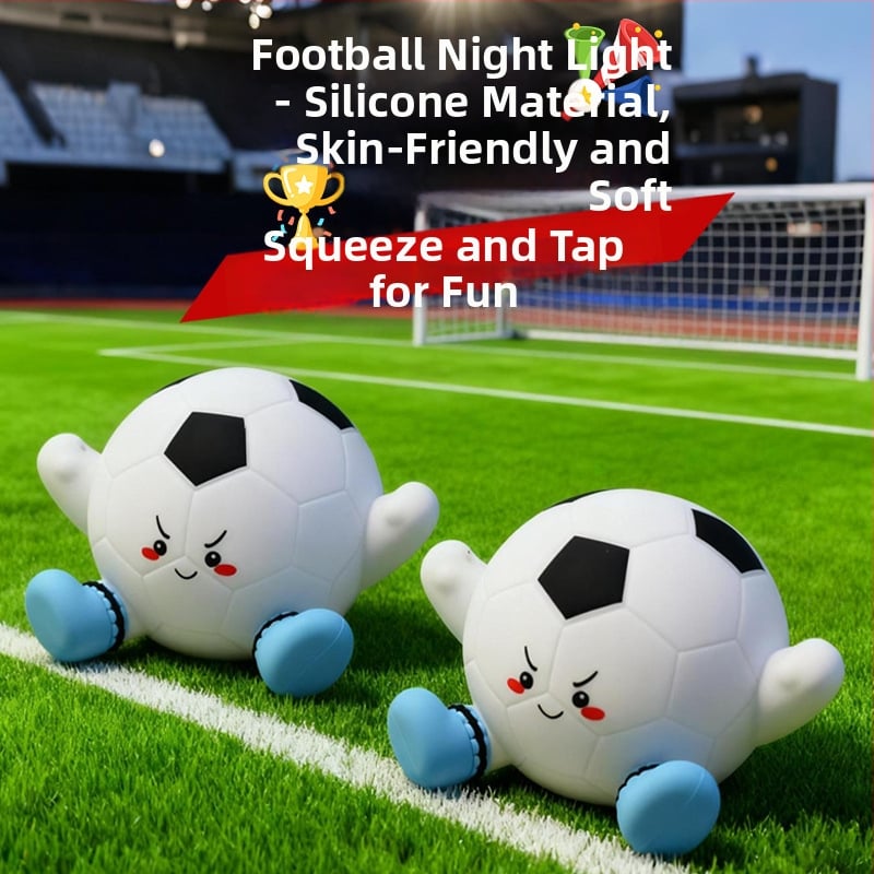 Stolná lampa vo forme futbalovej lopty, nočná lampička, dotyková lampička, dobijateľná - ideálny darček pre chlapcov na narodeniny