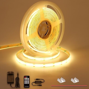 Λωρίδα LED COB χαμηλής τάσης, υπερβολικά φωτεινή, για οικιακή χρήση, εντοιχισμένη στην οροφή του σαλονιού, πλήρες φάσμα, αυτοκόλλητη
