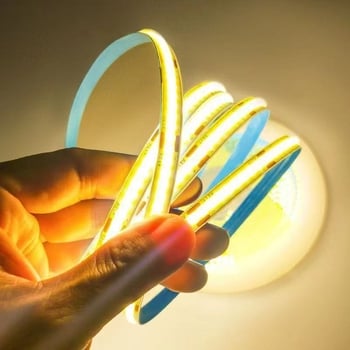 Λωρίδα LED COB χαμηλής τάσης, υπερβολικά φωτεινή, για οικιακή χρήση, εντοιχισμένη στην οροφή του σαλονιού, πλήρες φάσμα, αυτοκόλλητη