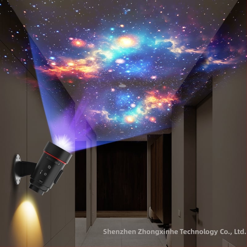 Nová mini projektor hviezdnej oblohy, nástenná a stolná lampa s nastaviteľným zaostrením, nočná lampička, HD atmosféria lampa, darčeková lampička