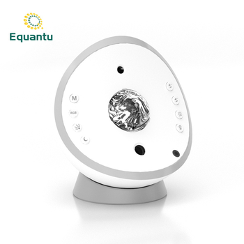 QB958 Bluetooth hangszóró sarki fény és vízhullám effektussal, hálószobai csillagos ég vetítő lámpa és hangulatos éjszakai fény