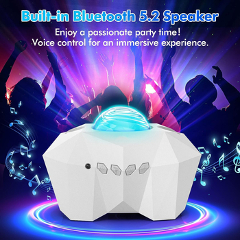 Προβολέας Αστέρων και Βόρειου Φωτός με Bluetooth, Νυχτερινό Φως και Προβολή Λέιζερ
