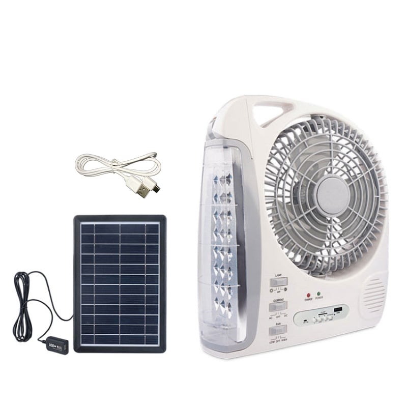 Ανεμιστήρας ηλιακής ενέργειας με LED φως και Bluetooth για εξωτερική χρήση