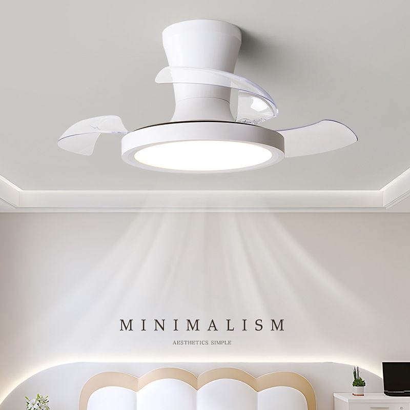 Macaronový štýl malý stropný ventilátor so svetlom pre detskú izbu, tichý, s diaľkovým ovládaním, minimalistický moderný dizajn