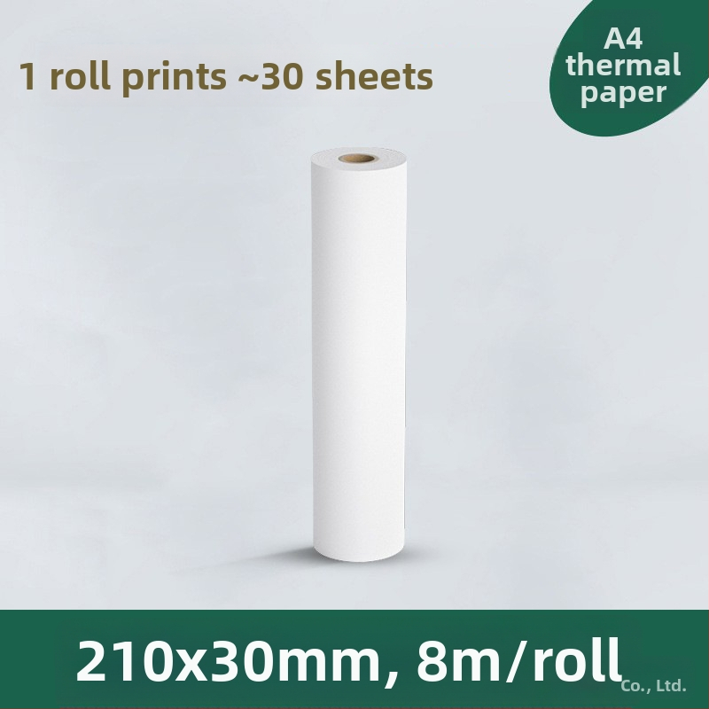 A4 Prenosný tlačiareň na termálny papier pre etikety – mini tlačiareň, farebný samolepiaci termálny papier