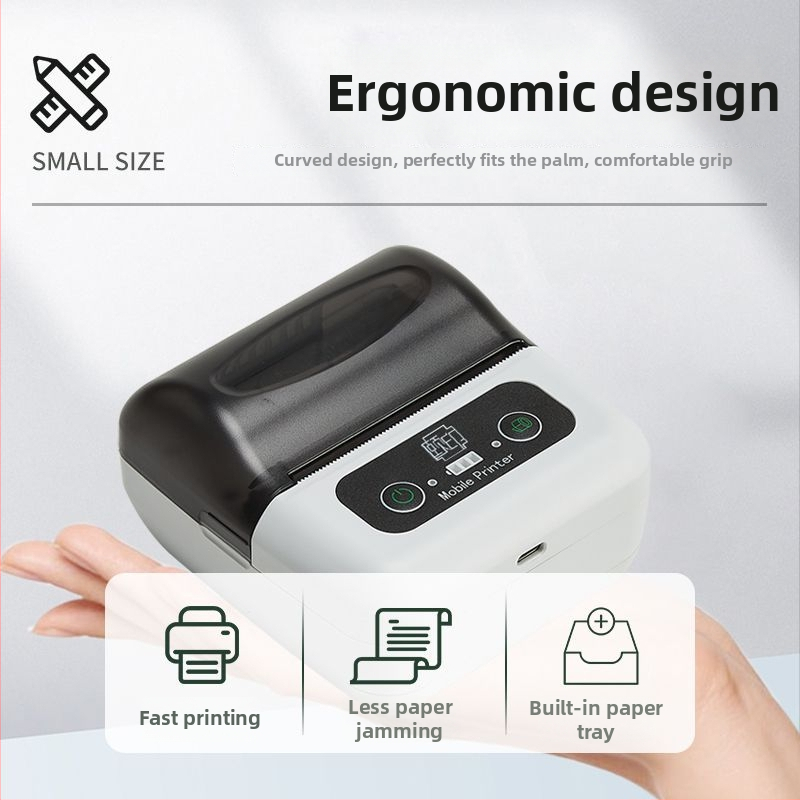 Prenosný Bluetooth 80 mm termálny tlačiareň na účtenky a záznamy o nákupe, predaji a zásobách