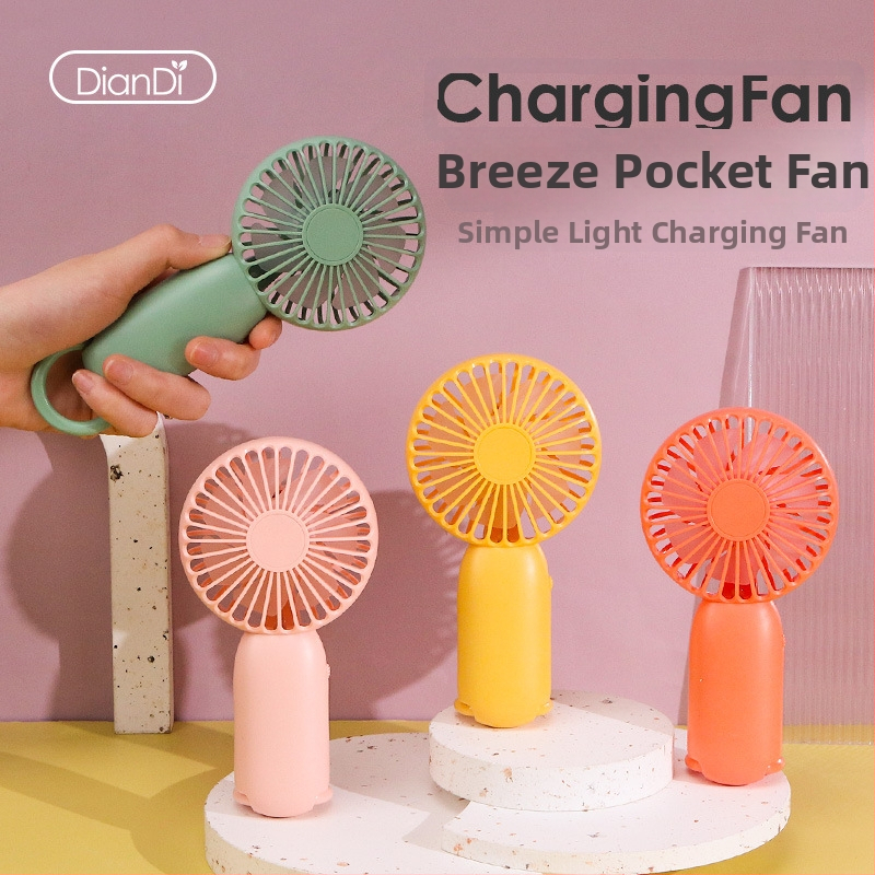 Ručný USB nabíjateľný mini ventilátor, candy farby, prenosný