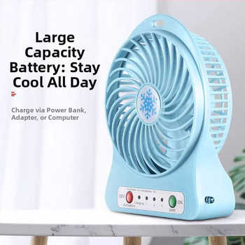 Tichý ručný USB mini ventilátor, prenosný a nabíjateľný