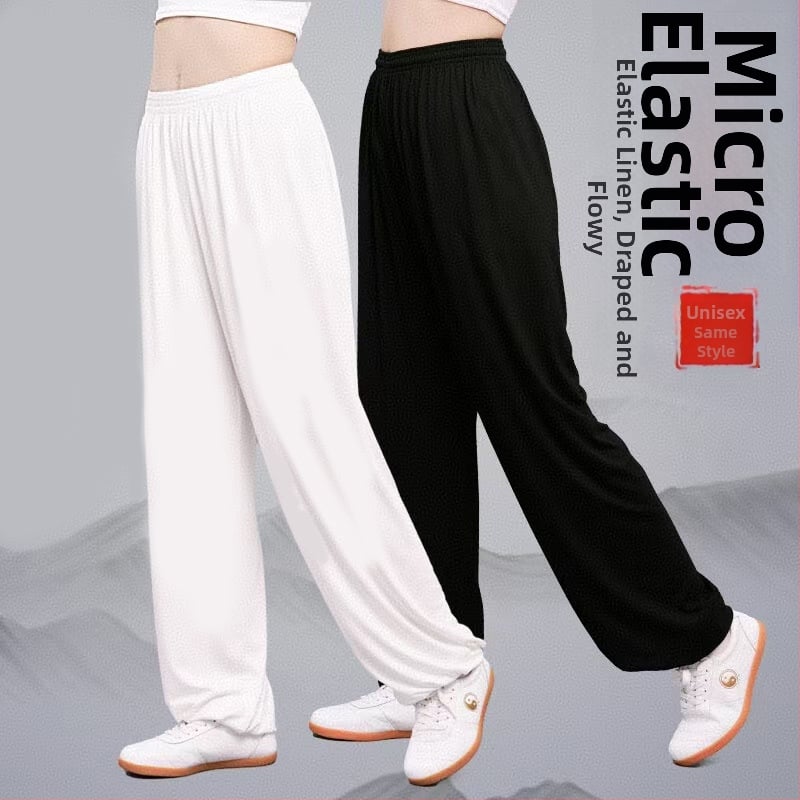 Set pantaloni Tai Chi cu pantaloni felinar și costum de practică brocart cu opt secțiuni, vară