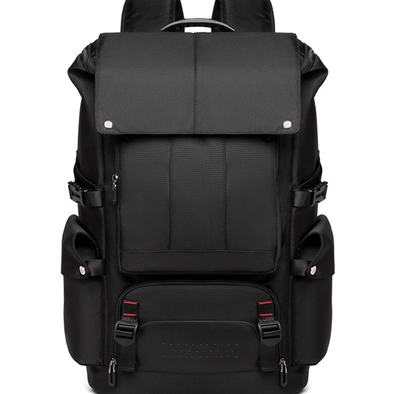 Uniszex hátizsák 56-75L, Oxford anyagból, utazáshoz és szabadtéri tevékenységekhez, vízálló, laptop rekesz, városi minimalist stílus, többfunkciós