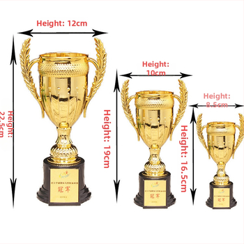 Kovové športové trofeje pre basketbal, futbal, preteky holubov a Taekwondo - prispôsobiteľné, s potlačou loga