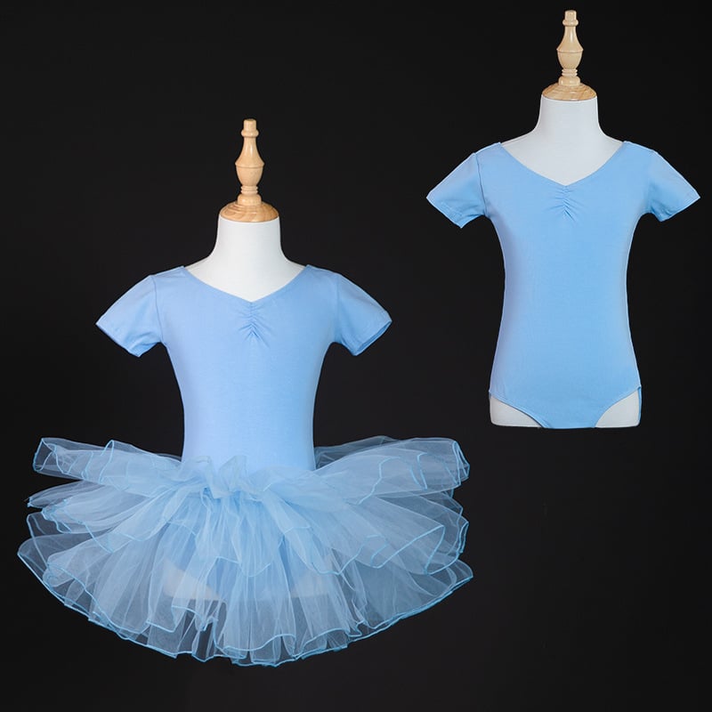 Ținute de dans pentru copii: fustă de balet, costum de dans chinezesc, îmbrăcăminte de practică cu mâneci scurte pentru examenele de dans