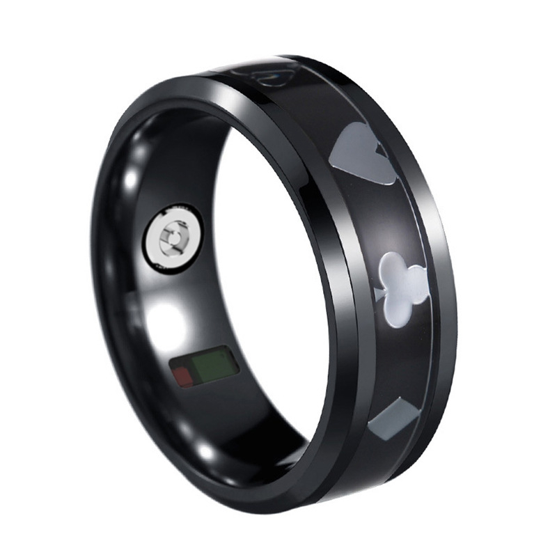 Bluetooth συνδεδεμένο έξυπνο δαχτυλίδι για την υγεία και την παρακολούθηση της φυσικής κατάστασης: γλυκόζη αίματος, άγχος και ρυθμός καρδιάς.