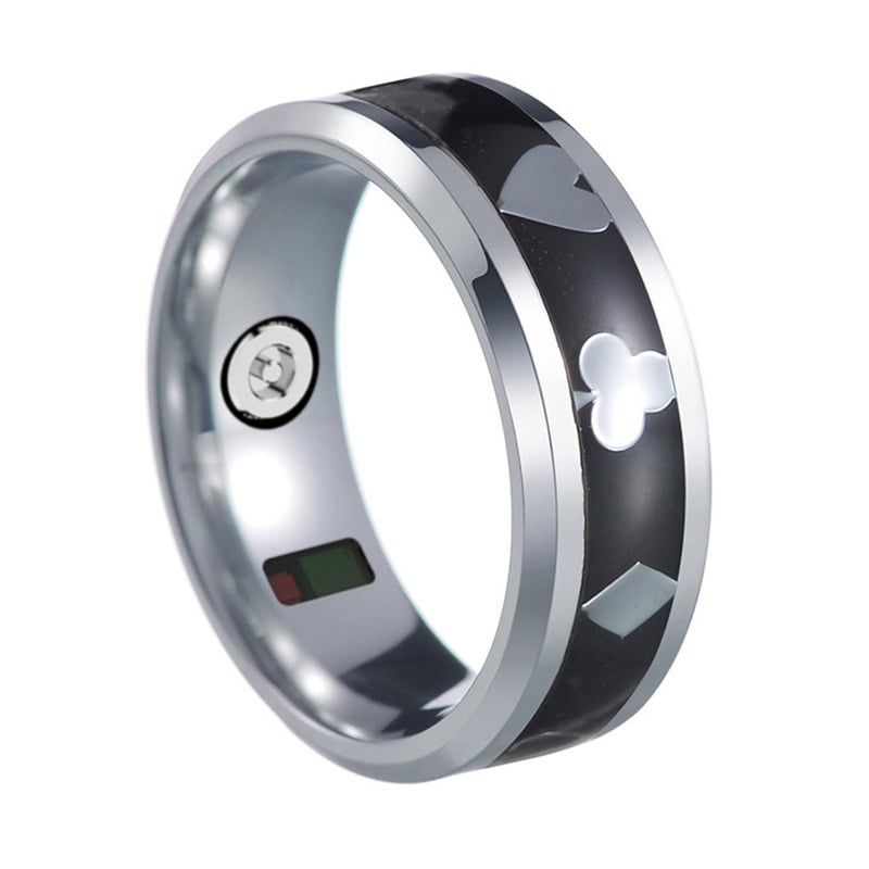 Bluetooth συνδεδεμένο έξυπνο δαχτυλίδι για την υγεία και την παρακολούθηση της φυσικής κατάστασης: γλυκόζη αίματος, άγχος και ρυθμός καρδιάς.