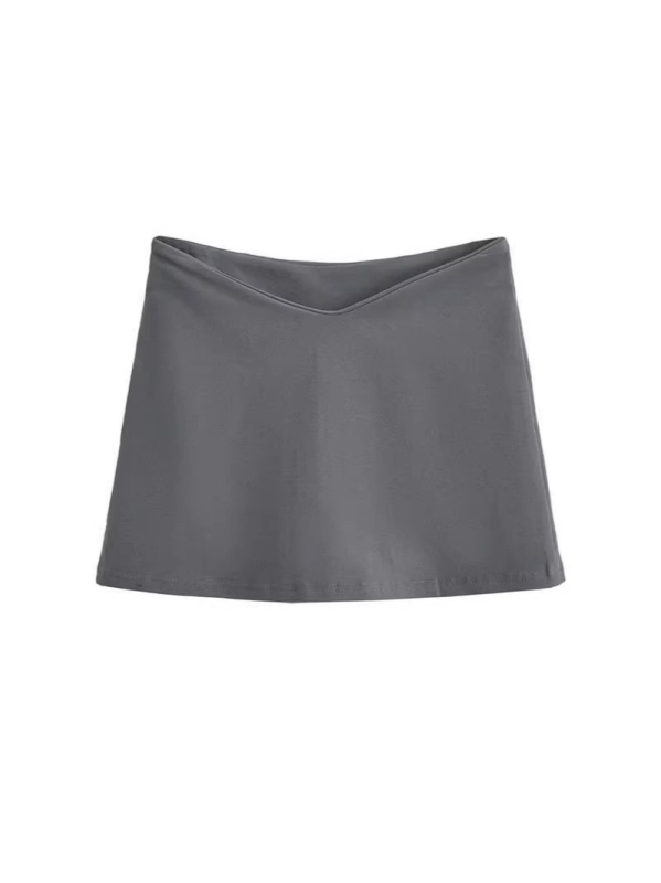 Μίνι φούστα bodycon με χαμηλό V στη μέση, εφαρμοστή γραμμή, casual και σέξι