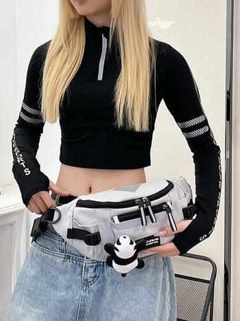 Unisex torba za prsa u stilu Hongkonga, casual crossbody torba