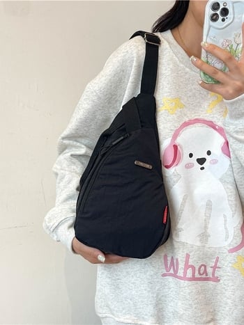 Unisex torba na pojas od najlona s džepom za telefon, crossbody/na ramenu, sportski svakodnevni stil (jesen 2024)