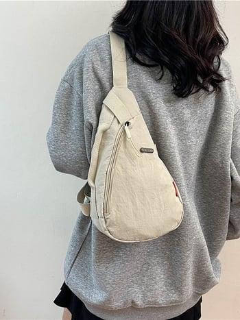 Unisex torba na pojas od najlona s džepom za telefon, crossbody/na ramenu, sportski svakodnevni stil (jesen 2024)