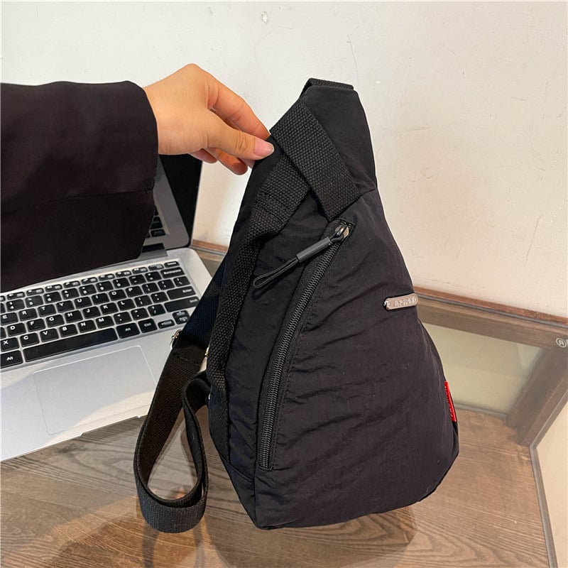 Unisex torba na pojas od najlona s džepom za telefon, crossbody/na ramenu, sportski svakodnevni stil (jesen 2024)