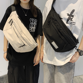 Unisex torba za prsa velike kapacitete, crossbody/ramena, gradski ulični stil, za učenike