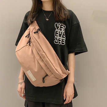 Unisex torba za prsa velike kapacitete, crossbody/ramena, gradski ulični stil, za učenike
