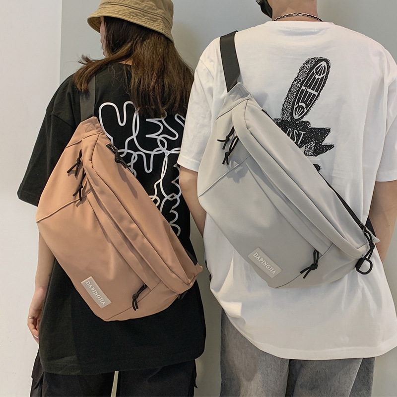 Unisex torba za prsa velike kapacitete, crossbody/ramena, gradski ulični stil, za učenike