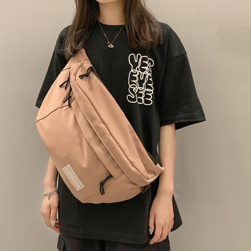 Unisex torba za prsa velike kapacitete, crossbody/ramena, gradski ulični stil, za učenike