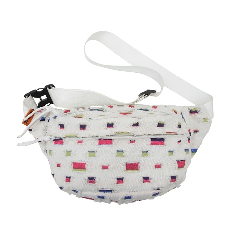 Šarena torba preko prsa velikog kapaciteta, unisex, svestran gradski stil, lagana platnena torba