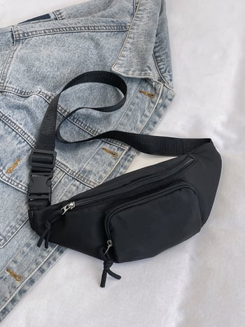 Ženska nylon crossbody torbica u uličnom stilu, zimsko izdanje 2024