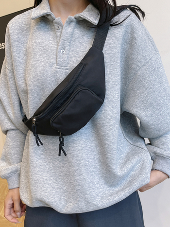 Ženska nylon crossbody torbica u uličnom stilu, zimsko izdanje 2024