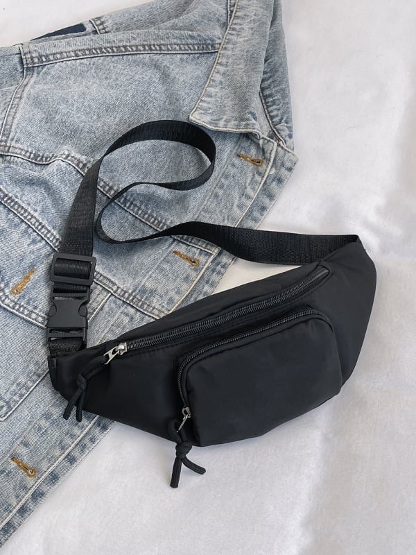 Ženska nylon crossbody torbica u uličnom stilu, zimsko izdanje 2024