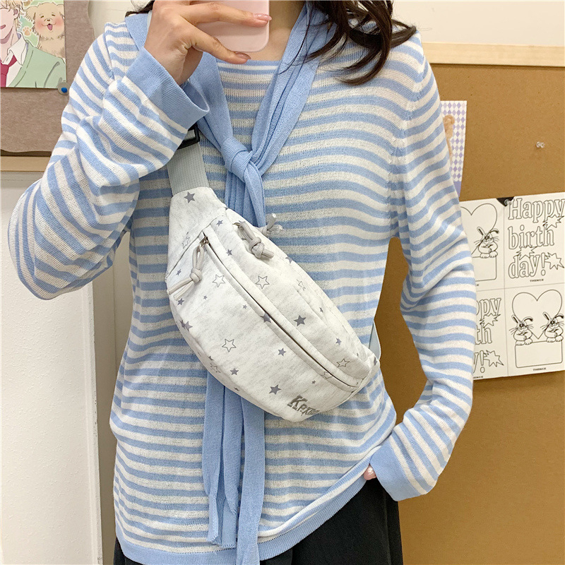 Mala crossbody torbica za djevojke, kanvas, minimalistička i svestrana, japanski stil